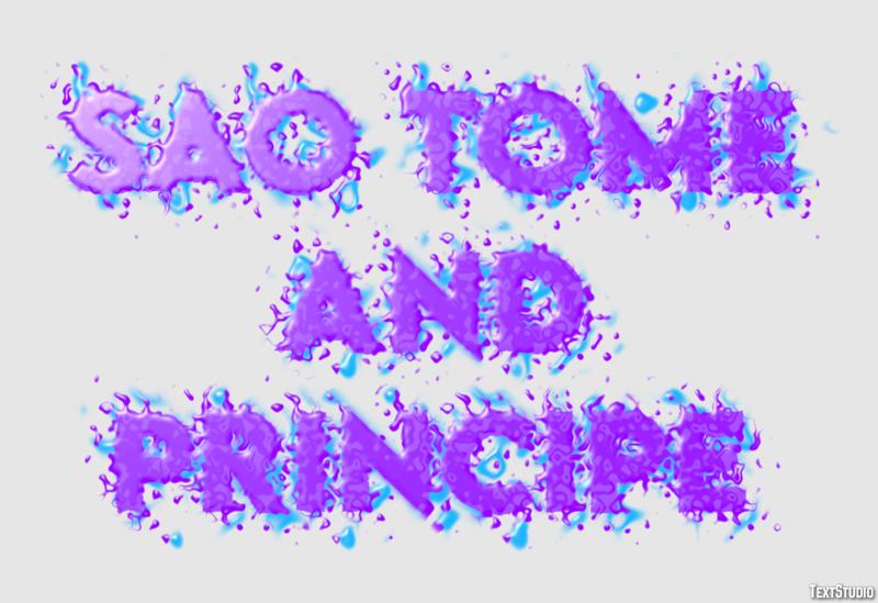 Sao Tome and Principe Text effect