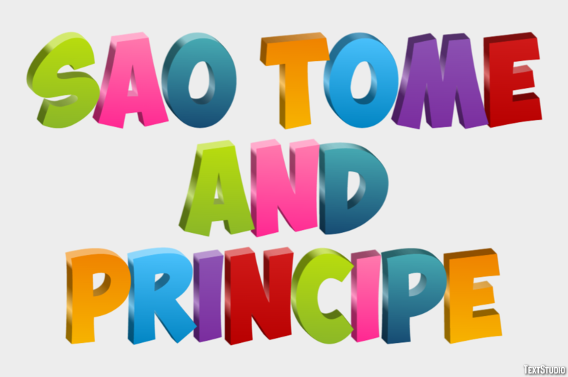 Sao Tome and Principe Text effect
