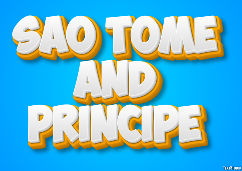 Sao Tome and Principe Text Effect