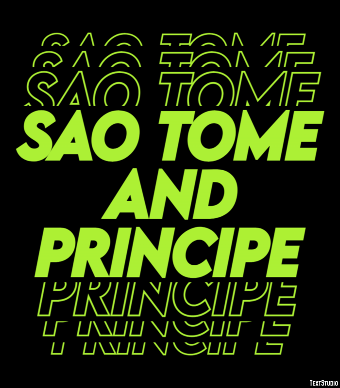 Sao Tome and Principe Text effect