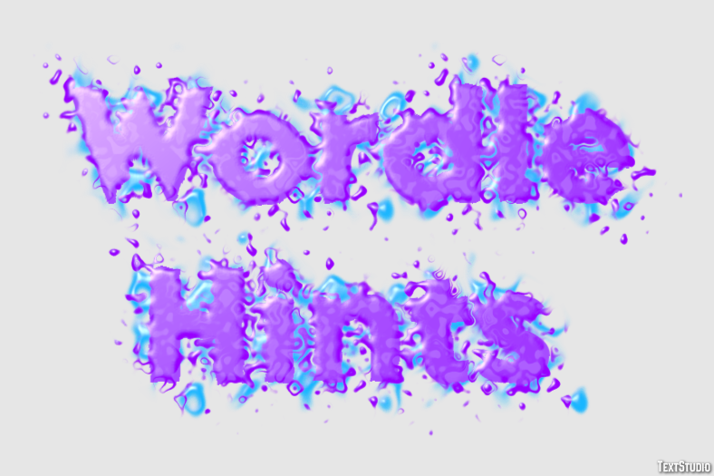 Wordle Hints Effet de texte