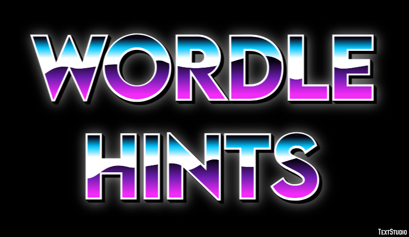 Wordle Hints Effet de Texte