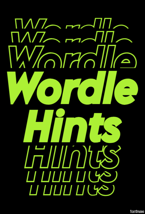 Wordle Hints Effet de Texte
