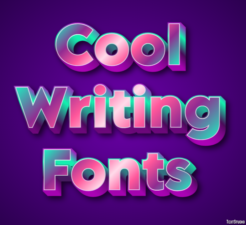 Cool Writing Fonts テキスト効果