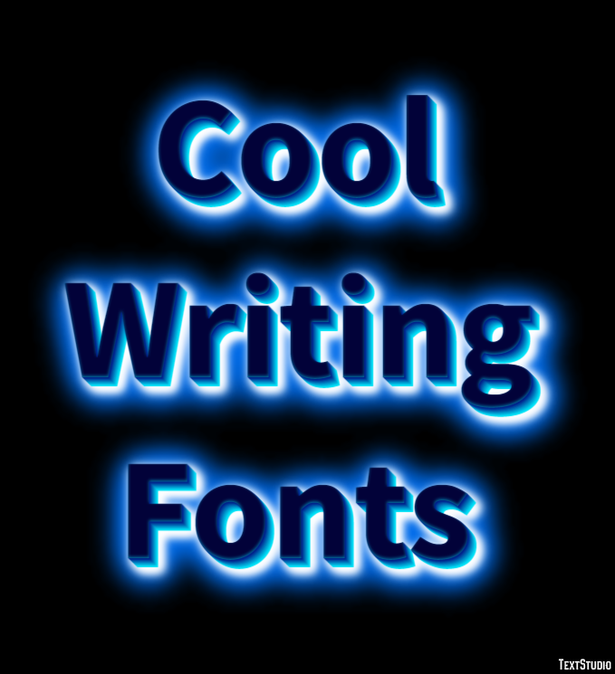 Cool Writing Fonts テキスト効果