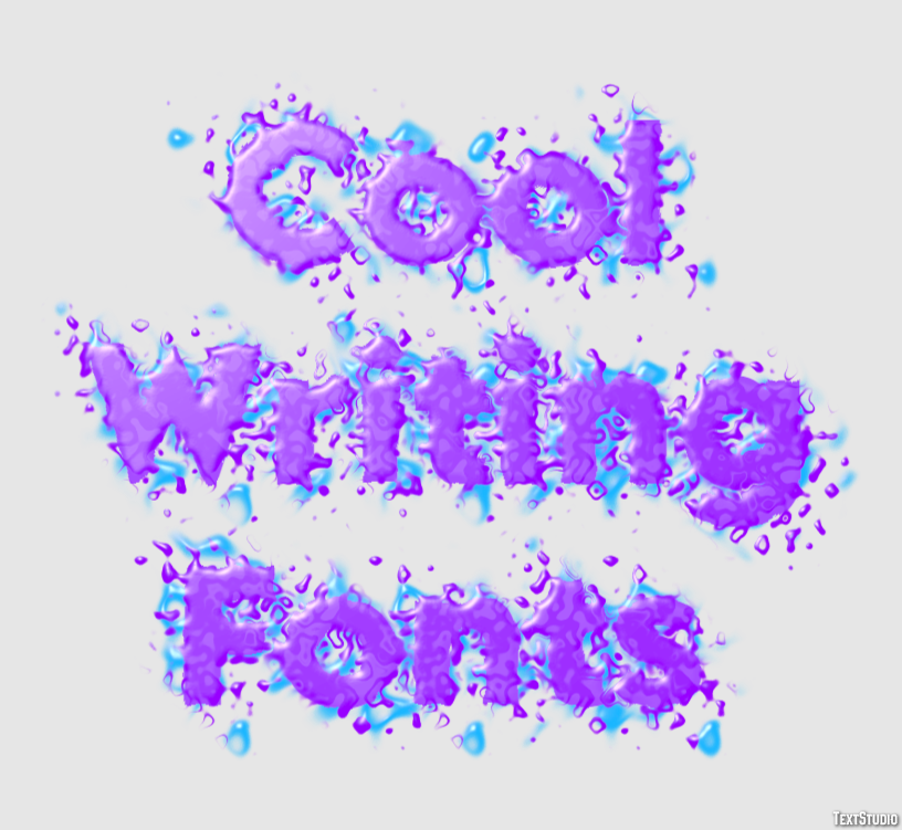 Cool Writing Fonts テキスト効果