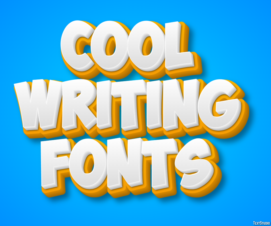 Cool Writing Fonts テキスト効果