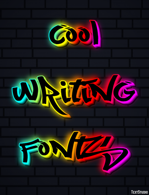 Cool Writing Fonts テキスト効果