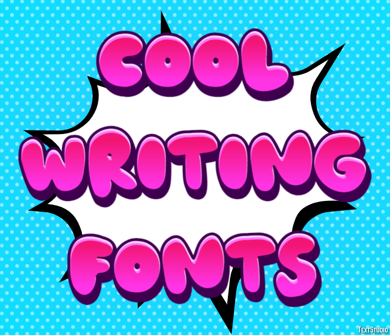 Cool Writing Fonts テキスト効果