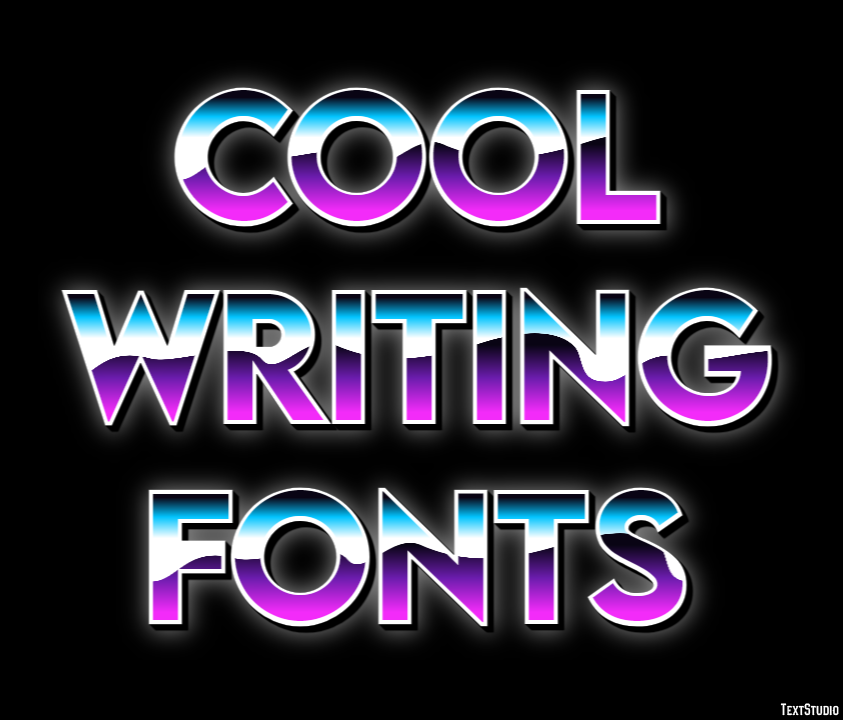 Cool Writing Fonts テキスト効果