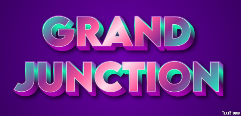 Grand Junction Effetto testo