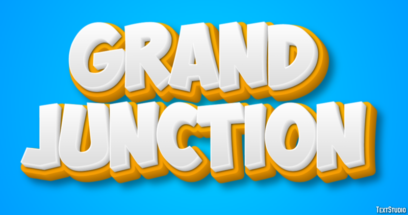 Grand Junction Effetto testo