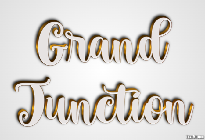 Grand Junction Effetto testo