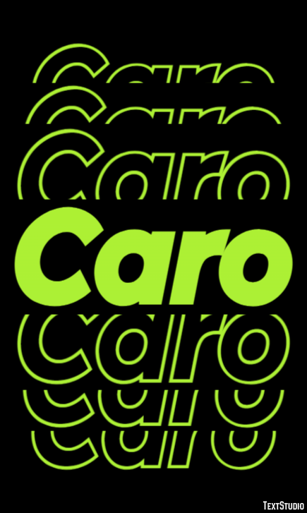 Caro Text effect