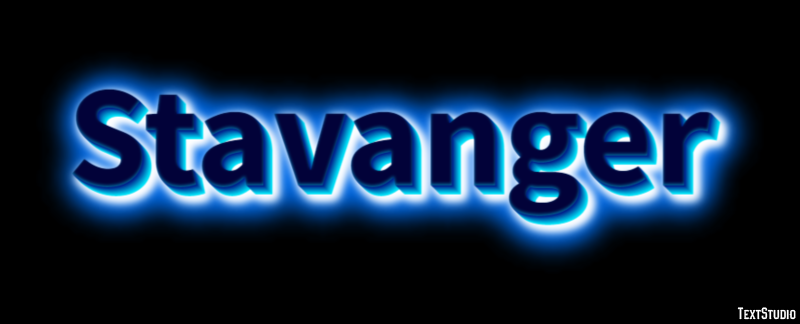 Stavanger Эффект текста