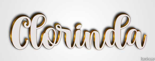 Clorinda Efecto de Texto