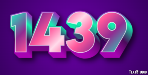 1439 Text effect