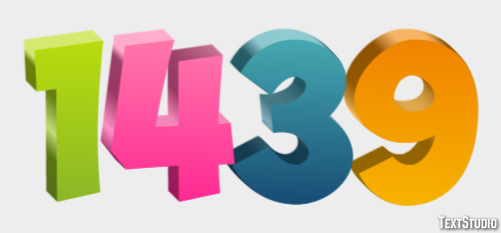 1439 Effetto testo