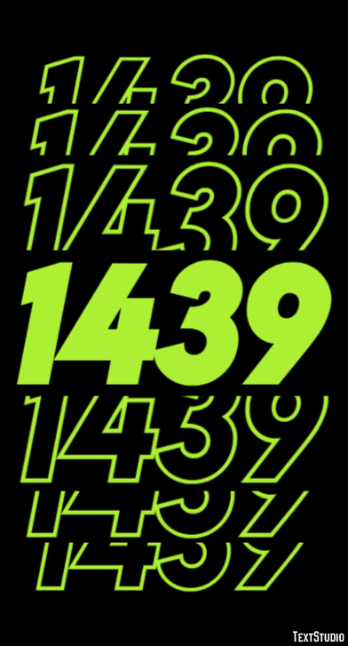 1439 Tekst Effect