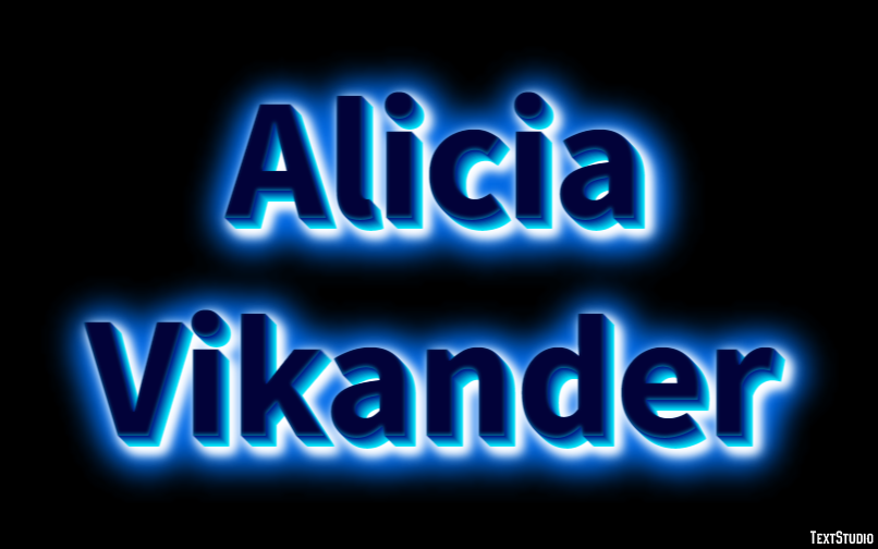 Alicia Vikander Text Effect