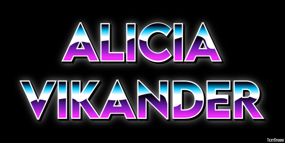 Alicia Vikander Effetto testo