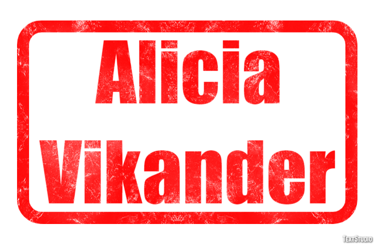 Alicia Vikander Effetto testo