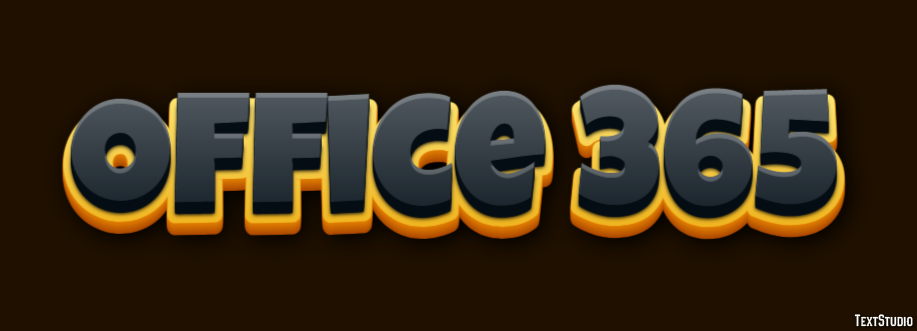 Office 365 Efeito de texto