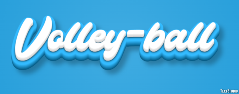 Volley-ball Texteffekt