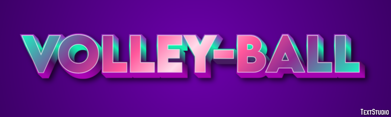 Volley-ball Texteffekt
