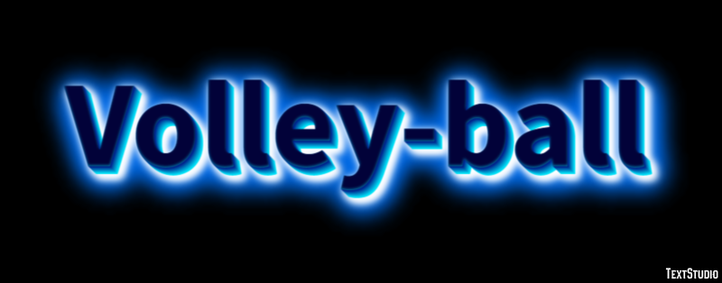 Volley-ball Effet de texte
