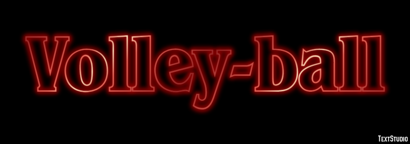 Volley-ball Texteffekt