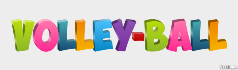 Volley-ball Texteffekt