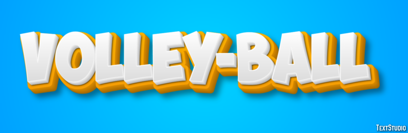 Volley-ball Text Effect