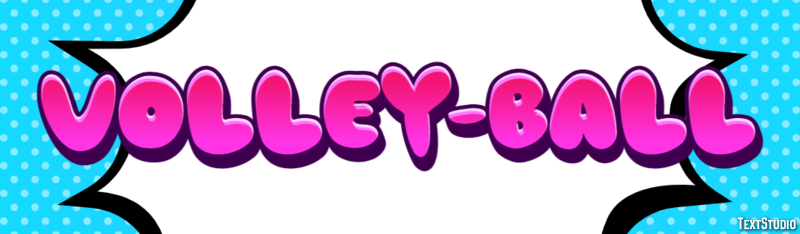 Volley-ball Effet de texte