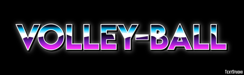 Volley-ball Effet de texte