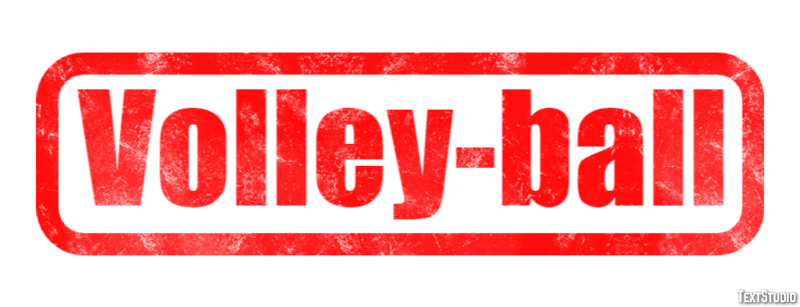 Volley-ball Effet de texte