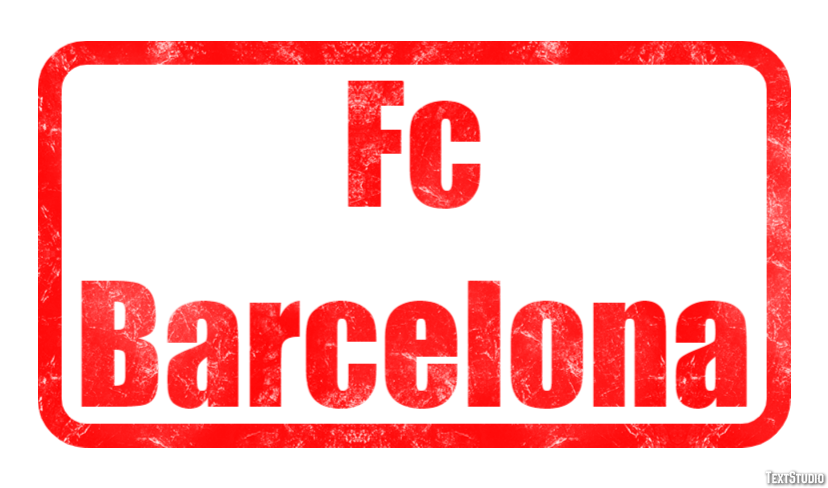 Fc Barcelona Texteffekt