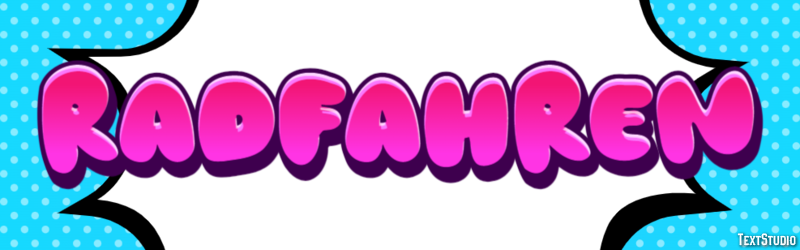 Radfahren Texteffekt