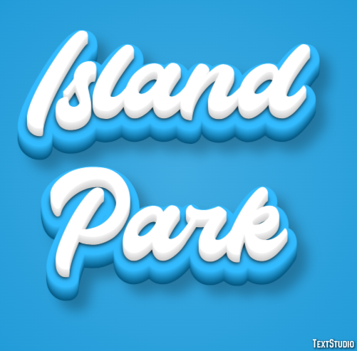 Island Park Efekt tekstowy