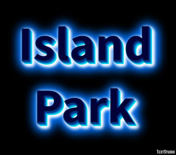 Island Park テキスト効果