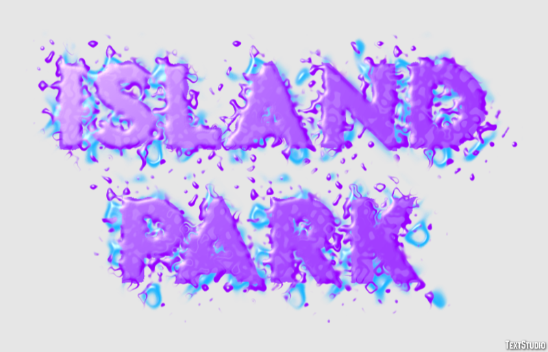 Island Park Efekt tekstowy