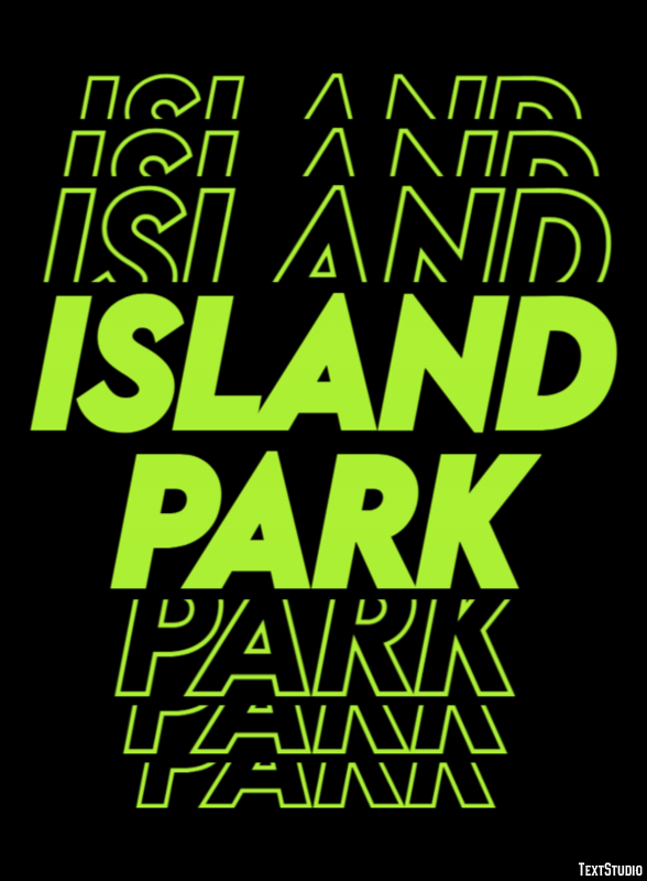 Island Park Effet de Texte