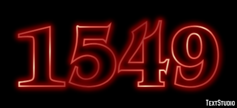 1549 Tekst effect