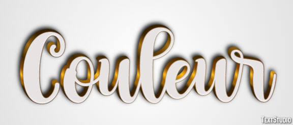 Couleur Effet de Texte
