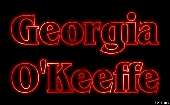 Georgia O'Keeffe Texteffekt