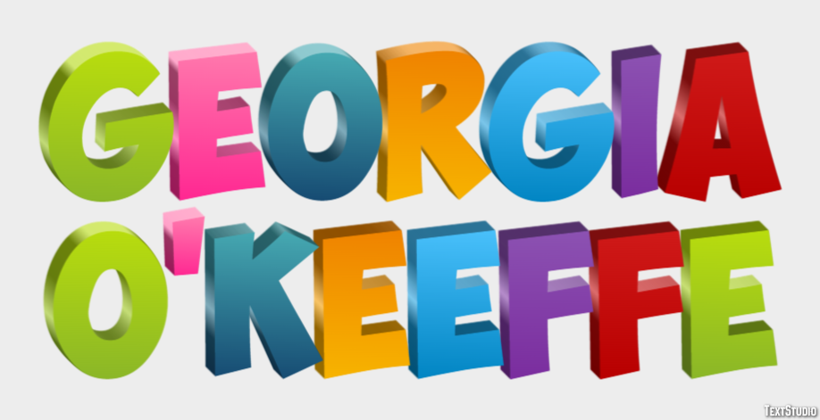 Georgia O'Keeffe Texteffekt