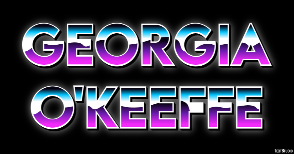 Georgia O'Keeffe Text effect
