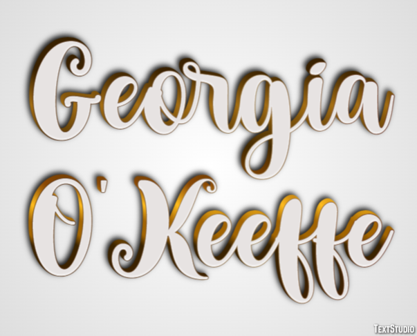 Georgia O'Keeffe Texteffekt