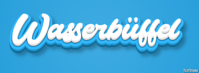 Wasserbüffel Efecto de texto