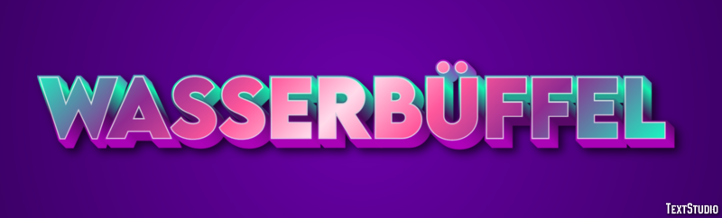 Wasserbüffel Efecto de texto
